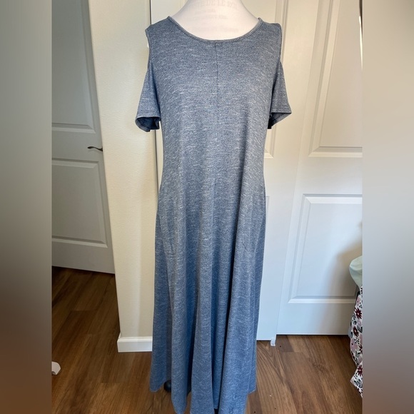 Soft Surroundings cold shoulder maxi dress. PL EUC - Picture 2 of 10